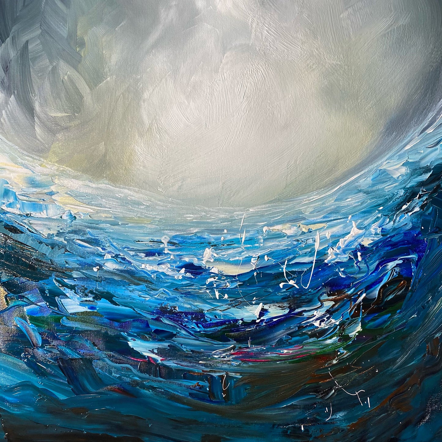 "The Wave" Original Fine Art Painting on Canvas